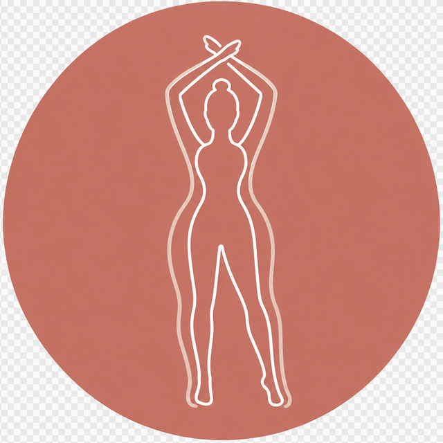 Silhueta feminina representando emagrecimento com saúde